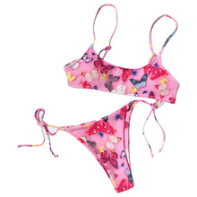 Load image into Gallery viewer, Butterfly Boo Bikini - neon bunnies
