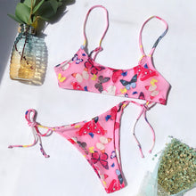 Load image into Gallery viewer, Butterfly Boo Bikini - neon bunnies