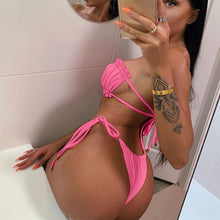 Load image into Gallery viewer, For The Frill Of It Neon Bikini - neon bunnies